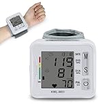 Fhlprte Automatisches blutdruckmessgerät handgelenk,Digitaler Blutdruckmonitor,3 * 2.6 in Display,Verstellbare Manschette(5.3-7.7 in),Handgelenk-BP-Monitor,für genaue Messung blood pressure monitor