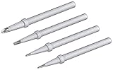 Goobay 51092 Lötspitze Set für Lötstation AP2 / Lötkolben Spitzen 4er Set / Ersatz Lötspitzen Soldering Tips zum Löten / Soldering Station Zubehör / 4 Stück