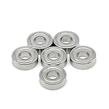 Abgedichtete Miniatur-Stahlkugellager, 10 Stücke S698ZZ 8X19X6mm ABEC-9 Edelstahl Kugellager