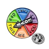 Acunny Rotierendes Emaille-Abzeichen mit lustigem Emaille, Aufschrift 'Love Rotatat Pointer', Roller, Emaille, PIN | Ästhetische Brosche, Zubehör von Rädern für Kleidung, Taschen und Hüte, Se référer