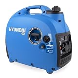 HYUNDAI Inverter Stromgenerator HY2300Si D, Stromerzeuger mit 2.2 kW max. Leistung, Benzin Notstromaggregat, leise, leicht und sparsam
