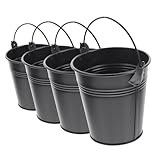 Totority 5Stücke Metallblüten Blumentöpfe Multifunktionale Pflanztöpfe für Garten und Zinkeimer