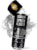 PROCREA® -NEU- Sprühkleber 'Power Spray' extra stark, transparent [wasserfest, hitzebeständig & geruchsmild] Spray Adhesive für Dachhimmel, Wolkendecke, Schaumstoff, Stoffe uvm. - Made in Germany