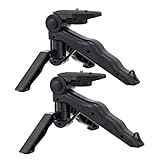 CLISPEED 2 Stück Mini Action Camera Stativ Tragbarer Desktop Kamerahalter Kompakt und Flexibel für Live Streaming Vlogging Zeitraffer Kompatibel mit Actioncams und Smartphones