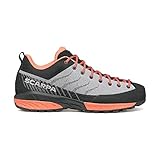 Scarpa W Mescalito Planet Grau-Rot - Atmungsaktiver Leichter Damen Zustiegsschuh, Größe EU 39.5 - Farbe LightGray - Cora