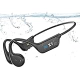 Guudsoud Knochenschall Kopfhörer,Kopfhörer Schwimmen, Bluetooth IP68 wasserdichte Kopfhörer Schwimmen mit 32GB Speicher MP3 Player, Open Ear Sport Kopfhörer Kabellos für Schwimmen Laufen