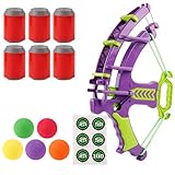 Bullet Shooting Klebriger Ball Bogen und Pfeil Combo Kinder Darts Board Set, Klett Verschluss Dart Board Indoor und Outdoor Eltern-Kind Interaktion Spielzeug, Schwamm weiche Kugel