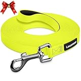 Wasserdicht Schleppleine für Hunde, 3m 5m 7m 10m 15m 20m 25m 30m Biothane Schleppleine mit Robusterem Karabiner, Wasserfest Hundeleine, Laufleine für Große bis Kleine Hunde, Reißfeste Trainingsleine