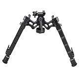 Taktisch Zweibein 7.5-9 Zoll Zweibein für Gewehr für Outdoor, Bereich, Jagd und Schießen Eingebaute Spikes und Gummifüße