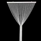 CHZIMADE 90x200cm Transparent Perlenvorhang Balkontür 56 Stränge Perlenvorhang Türvorhang Sichtschutz für Ihre Balkon/Terrassen Fliegenvorhang und Raumteiler