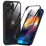 Phoneaura kompatibel mit iPhone 13 PRO 360 Grad Schutzhülle Vorne und Hinten Handyhülle Ganzkörper Apple Case mit Zwei Panzerfolien Displayschutz, Kameraschutz Komplettschutz (Deutsches Design)