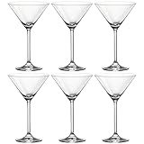 Leonardo Daily Cocktail-Gläser 6er Set, Cocktail-Glas mit Stiel, spülmaschinenfeste Cocktail-Kelche, Höhe 18 cm, 270 ml, 063320