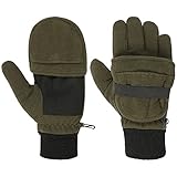 Lodenhut Manufaktur Fleecehandschuhe Fingerhandschuhe Fausthandschuhe Fäustlinge Herren - mit Futter, Futter Winter Herbst-Winter - 9 HS oliv