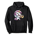 Einhorn spielt Trompete Familie Männer Frauen Mädchen Kinder Trompeter Pullover Hoodie