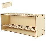 TOVINANNA Pinselhalter mit 67 Fächern Abnehmbar Robuster Kunststoffrahmen Schreibtisch Organizer für Marker und Stifte Aufbewahrung für Künstler und Schüler