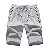 Shorts Herren Sommer, Lounge Hosen Herren Kurz Home Sport Shorts Trendy Sweatshorts Herren Sommer Shorts Herren Leicht Kurze Hosen Loose Sportshorts Herren Kurz Trainingsshorts Laufshorts