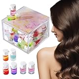 2 In 1 Duft Haaröl, 40 Teiliges Avocado Haarparfüm Conditioner, Avocado- und Kamelien Pflege für Krauses Haar, Tragbares Langanhaltendes Duft Haarserum, für Dauergewelltes und Farbgeschädigtes Haar