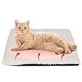 Heizdecke Katze 60 x 45 cm,Selbstheizende Decke für Katzen & Hunde, Wärmedecke Katze Extra Warme & Weich, Selbstwärmende Decke, Thermodecke Katzenbett Geräuschlos