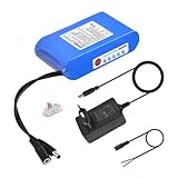 Talentcell 12V LiFePO4 Akkupack, 3000+ Zyklen Wiederaufladbare 12.8V 6Ah 76.8Wh Lithium Eisen Phosphat Batterie mit DC 12V Ausgang für LED Streifen, CCTV Kamera, Router, DIY und mehr