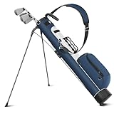 Findway Golf Stand Bag mit verstellbaren Schultergurten, 2-Wege-Teiler, 2 Taschen, leicht zu tragende Bleistift-Golftragetasche für Männer und Frauen