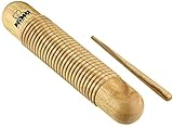 Nino Percussion Wood Güiro Instrument - Musikinstrument für Kinder ab 5 Jahren - Siam Eiche, Natur (NINO555)