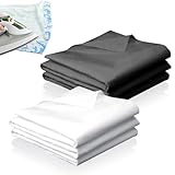 HGUNID 600 * 100cm Bügelvlies Bügeleinlage Leichtes Gewicht Bügelvlies zum Verstärken Bügeltuch zum Bügeln von Falten Nähen und Verstärken von Kleidungsstücken Schwarz und Weiß