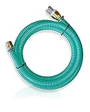 Sauggarnitur 1 Zoll 7m 1-25m Ansauggarnitur NW 25, Saugschlauch 1 Zoll, Pumpenschlauch Messing Fußventil mit Rückschlagklappe (7m)