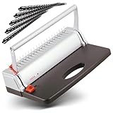 Genie CB 800 Stanz- & Spiralbindegerät | Bindemaschine bis DIN A4 | inkl. 20-teiligem Zubehör-Set | Ringbindung & Spiralbindung Set | Plastikbinderücken | Stanzmaschine | 21-Ring-Lochung | 145 Blatt