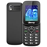 uleway 4G Seniorenhandy Ohne Vertrag, T185 Mobiltelefon Senioren Handy mit 1.7 Zoll LCD, Dual Nano SIM Tastenhandy mit Taschenlampe, USB-C-Laden, Kopfhörer, Kameras, FM-Radio, Schwarz