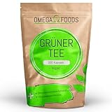 Grüner Tee Kapseln - 300 Grüntee Extrakt Kapseln hochdosiert - 1.000mg pro Tagesdosierung - Green Tea extract