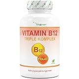 Vitamin B12-240 Tabletten - Premium: Beide Aktivformen + Depotform + Folat (5-MTHF aus Quatrefolic®) - Vegan - Hochdosiert - Laborgeprüft