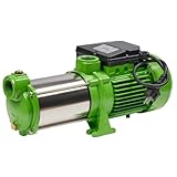 Kreiselpumpe Edelstahl 1100 Watt CHM GmbH® 8700 L/h, 5,5 Bar Druck Gartenpumpe Wasserpumpe Pumpe Hauswasserwerk