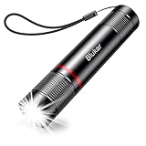 Blukar LED Taschenlampe Aufladbar, Superhelle Zoombare 2000L Mini Torch mit 4 Lichtmodi und Langer Betriebsdauer, Wasserdichte Handlampe für Camping, Wandern, Outdoor, Notfäll