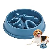 Langsam gefütterte Hundenäpfe für große Rassen, langsamer Futternapf für Hunde, rutschfester Futternapf für Hunde, Puzzle-Napf für Hunde, mit Schluckschutz, Schüssel