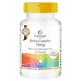 Beta Carotin 15mg - 100 Softgels für 100 Tage, Carotinoid, Provitamin A | Warnke Vitalstoffe - Deutsche Apothekenqualität