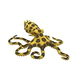 Bullyland 67510 - Spielfigur Blau-Ring Oktopus, ca. 13,8 cm große Tierfigur, detailgetreu, PVC-frei, ideal als kleines Geschenk für Kinder ab 3 Jahren