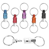 Linkstyle Schnellverschluss Schlüsselbund, Aluminiumlegierung Schlüsselanhänger Abnehmbarer Schlüssel, Schlüsselring Schnellverschluss, Schlüsselringe Schnellverschluss, Abnehmbarer Schlüsselanhänger