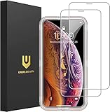 UNBREAKcable Panzer Schutz Glas Kompatibel mit iPhone X/XS/11 Pro/10 (5.8 Zoll), 9H Härte Glas Schutzfolie, 2.5D Displayschutz Folie, Kratzfest, Anti-Fingerprint, und Blasenfrei - 2er Pack