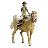 schleich HORSE CLUB | Sarah & Mystery 42714 | bewegliche Mädchenfigur | mit Pferde Zubehör | tolles Geschenk für Mädchen und Jungen | Pferde Spielzeug ab 5 Jahren | 10 Teile | exklusiv bei Amazon