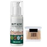 Creme gegen Akne für Gesäß, Creme zur Entfernung von Pickeln am Gesäß, Lotion zur Kompensation von Akne des Gesäßes, Reinigungscreme gegen Falten, Reinigungscreme für Gesäßknospen