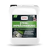 MEM Stein-Imprägnierung, Wasser- und schmutzabweisend, Schützender Abperleffekt, Lösemittelfrei, Transparent, 5 l