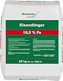 Beckmann Eisendünger 40 x 25 kg (eine Palette) Rasendünger Herbstdünger zur Moosverdrängung 18,5% Eisen FE Super Sparangebot (B-Ware)