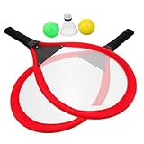 VICASKY 1Satz Tragbarer Badmintonschläger für Outdoor Spielzeugset Strapazierfähigem Teilig für Sport im Park oder Am Strand Fördert die Gesundheit und Fitness