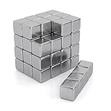 JAWA Magnetwürfel 5mm - 50 Neodym Magnete Extra Stark - Anti Stress Mini Magnete - Premium Magnetic Cube - Whiteboard und Kühlschrankmagnete - Magnet Würfel für Haushalt und Büro