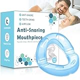 AIOUTGOGO Schnarchstopper Anti Schnarch Komfort Schnarchschiene für Männer und Frauen,Effektive gegen Schnarchen,Mehrzweck Anti Snoring Mouthpiece Stopper Snore reduzieren Besser Schlafen-Mattblau