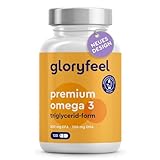 Premium Omega 3-120 Kapseln - 1000 mg Fischöl pro Kapsel mit EPA und DHA - 3-fache Stärke: in Triglycerid-Form - Laborgeprüft, aufwendig aufgereinigt und aus nachhaltigem Fischfang