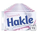 Hakle Traumweich Toilettenpapier – 72 Rollen, Sanfte Reinigung für Wohlbefinden