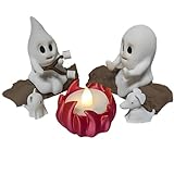 Flackernde Nachtlampe,Lagerfeuer-Flammeneffekt Halloween Nachtlampe - Lustige Elektrische Laterne Für Tisch Wohnzimmer Schlafzimmer Schreibtisch