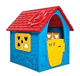 Dohany Spielhaus blau Kinderspielhaus Gartenhaus Indoor Outdoor +2J