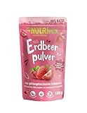 Erdbeer Fruchtpulver: 100g Erdbeeren gefriergetrocknet und fein gemahlen – Getrocknete Früchte ohne Zucker Zusatz – Erdbeeren Pulver, Gefriergetrocknete Früchte, Gefriergetrocknete Beeren von NutriPur